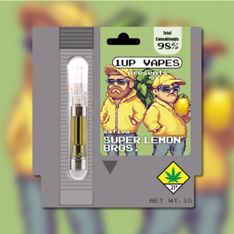 1UP VAPES: SUPER LEMON BROS - 1 GRAM (CART)