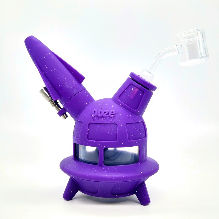 Rig/Bong $30 Ooze UFO Silicon Rig shimmer purple