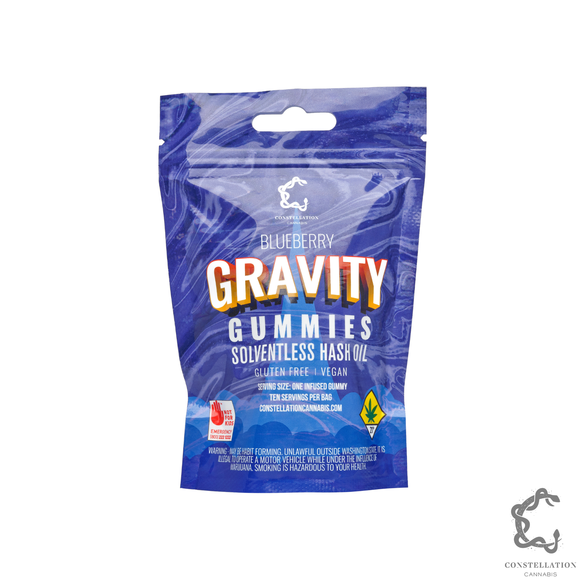 CST Blueberry Gravity Gummies 10pk 100mg - 1.12oz