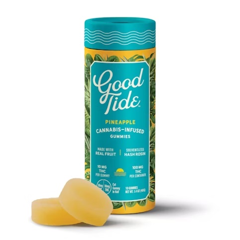 GDT Pineapple Hash Rosin Gummies 10pk 100mg - 1.4oz