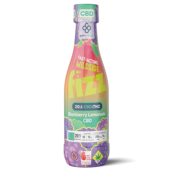 Wildside Fizz | Blackberry Lemonade CBD 20:1 Nano Soda 210mg