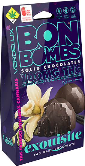 Bon Bombs | Dark Chocolate 10pk 100mg - 3.52oz, Edibles - Lux Pot