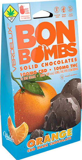 Bon Bombs | Dark Chocolate Orange CBD 1:1 10pk 200mg - 3.5oz