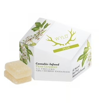 WLD Pear Gummies 1:1 CBG 10pk 200mg - 1.4oz