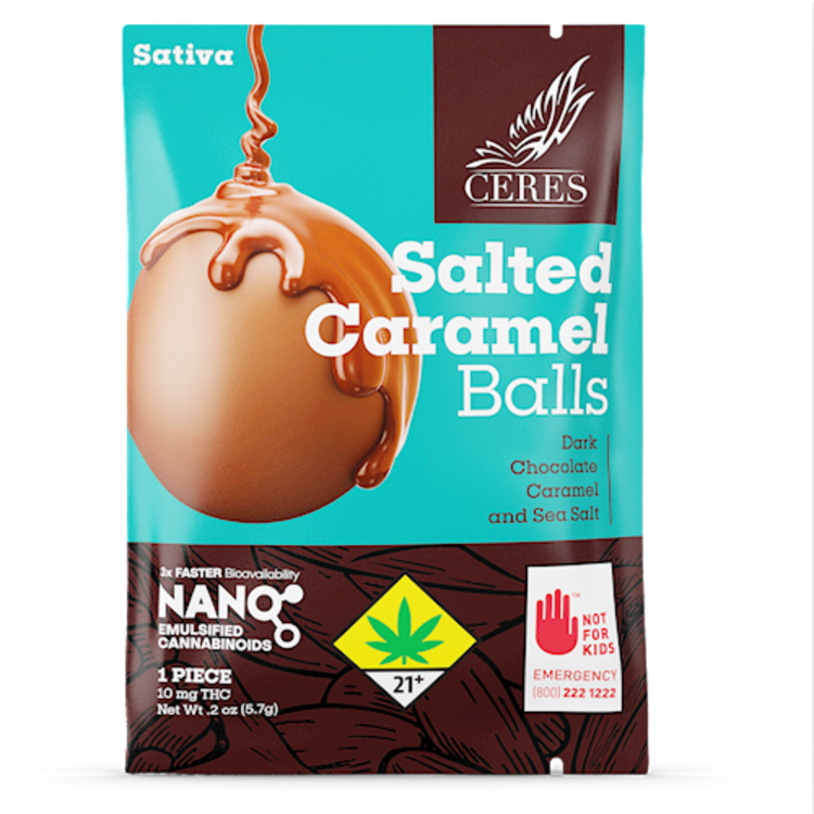 Chocoballs Dark Chocolate Sea Salt Caramel Sativa