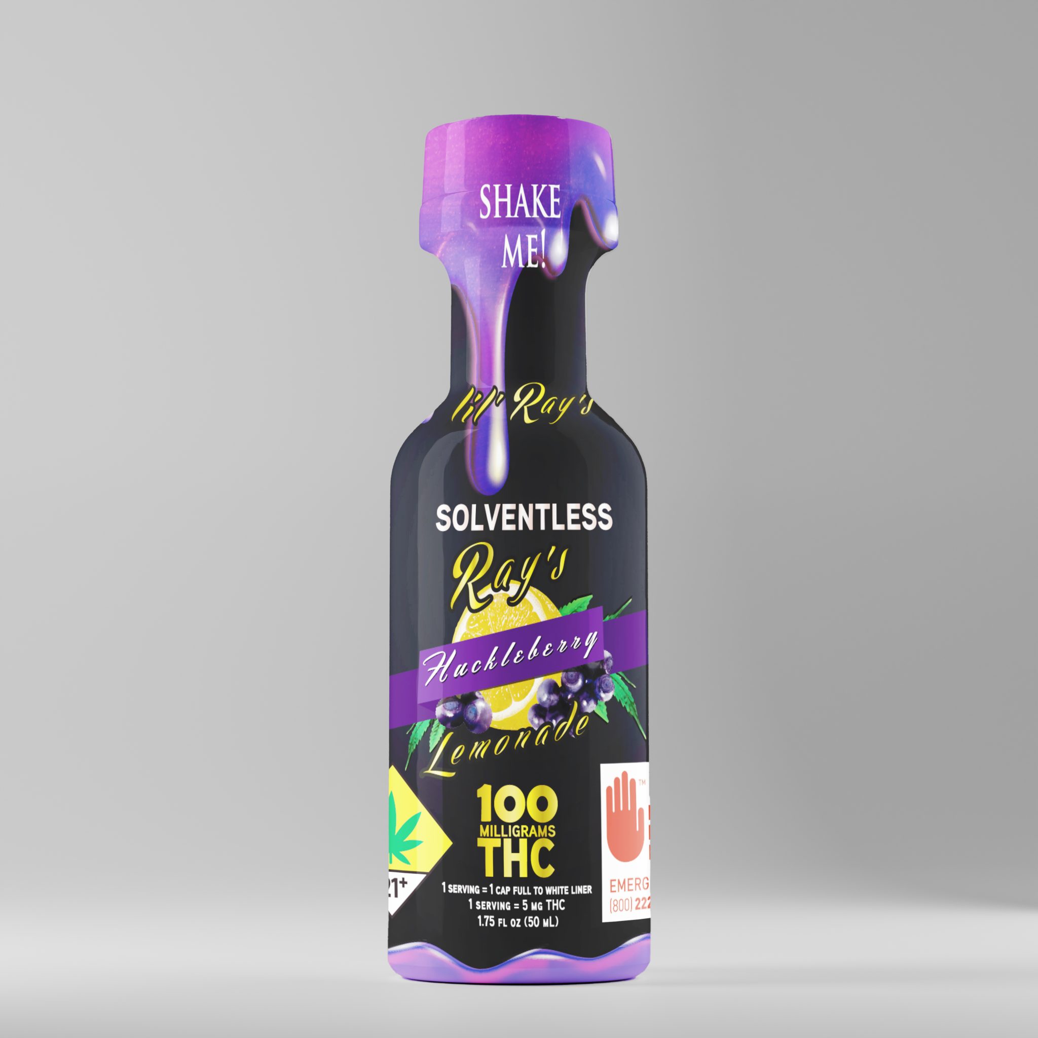 Ray's Lemonade - Lil' Huckleberry Hash Rosin Lemonade 100mg