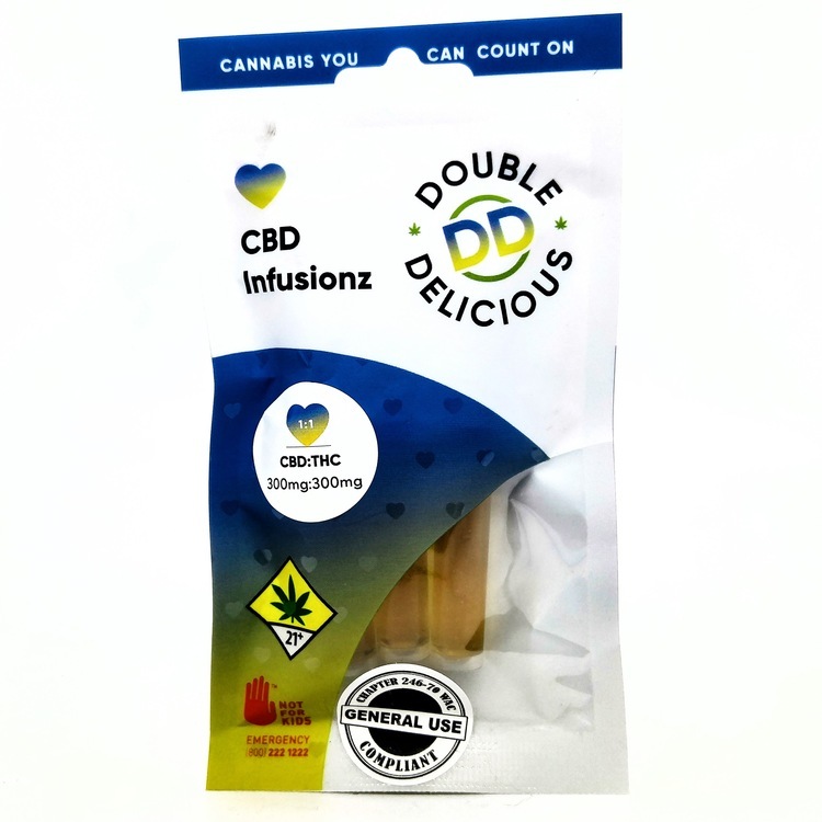 DOUB Infusionz 1:1 CBD 3 pack 600mg