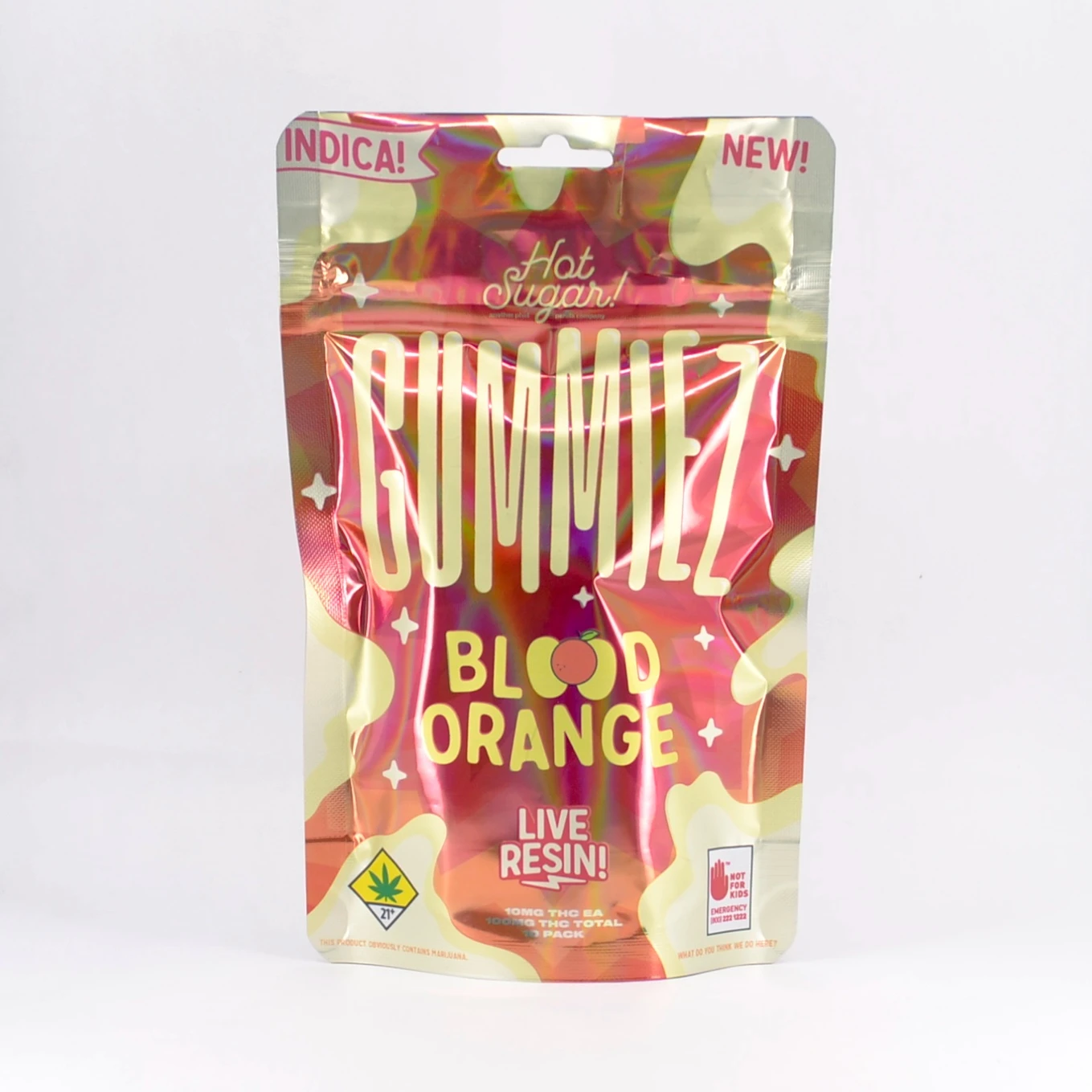 Live Resin Gummiez Blood Orange 10pk - Hot Sugar | Central District