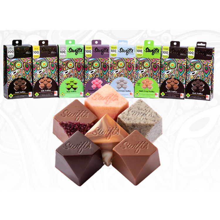 Swifts Solid Edible Indica Milk Chocolate Truffles @100MG