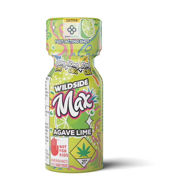 Green Revolution Liquid Edible WildSide Max Shot Agave Lime 2:1:1@200mg