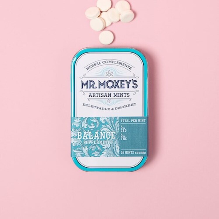 Mr. Moxey Solid Edible Balance Mints CBD 3:1 Peppermint @200MG