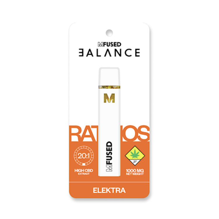 Mfused Balanced CBD Disposable 20:1 Elektra@1gm