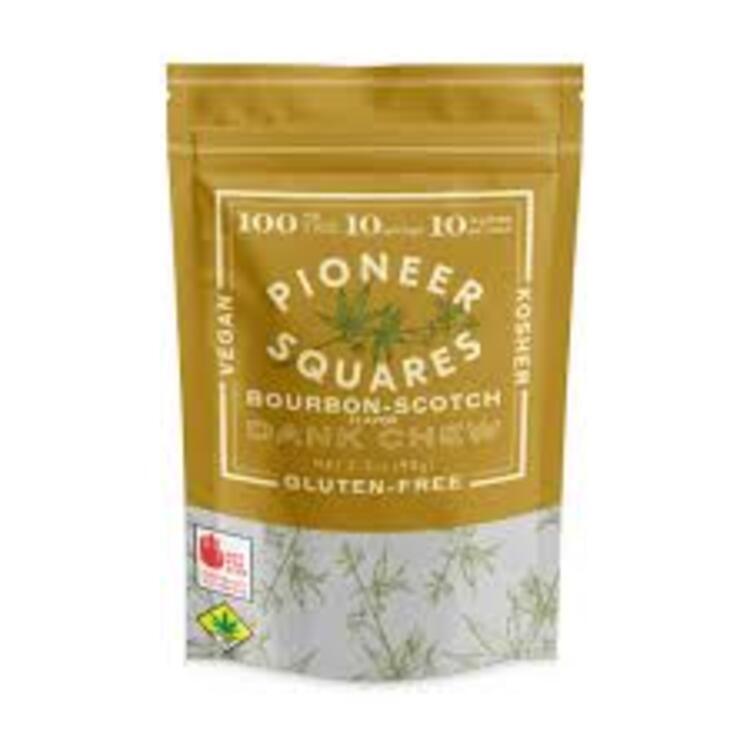 Pioneer Squares Solid Edible Burbon Scotch 100MG
