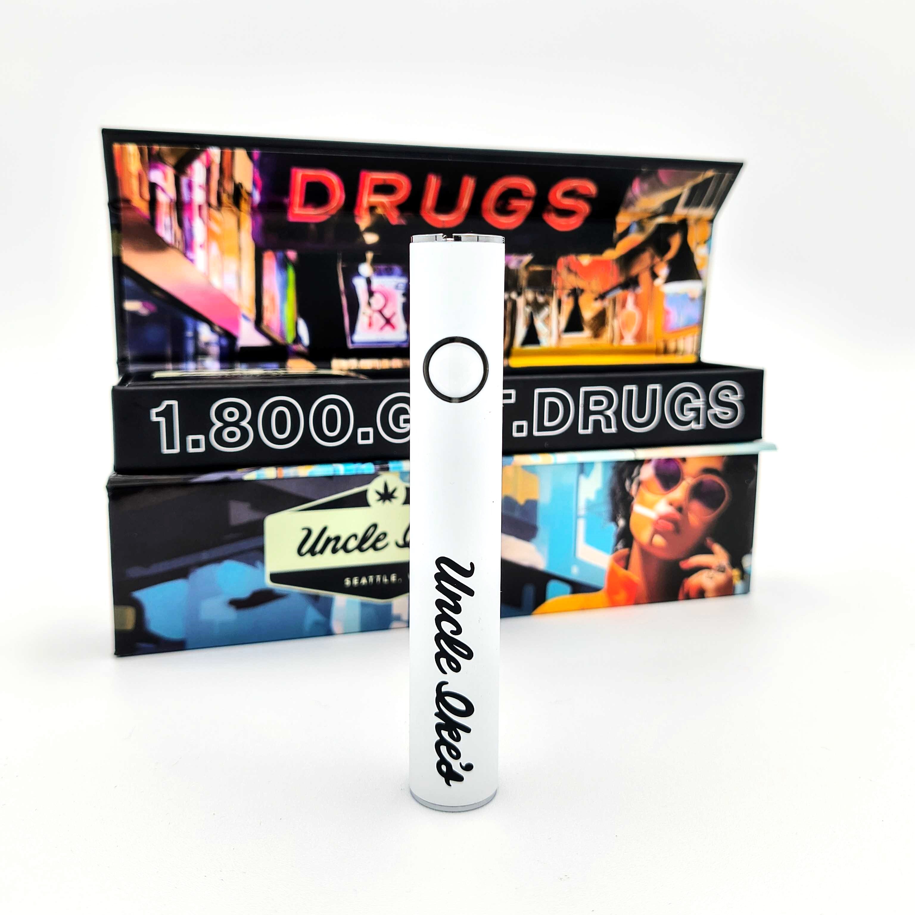 TechnIQ Vaporizer Battery Ike's White - Uncle Ike's x TechniQ | Central District TechnIQ Vaporizer Battery Ike's White - Uncle Ike's x TechniQ | Central District