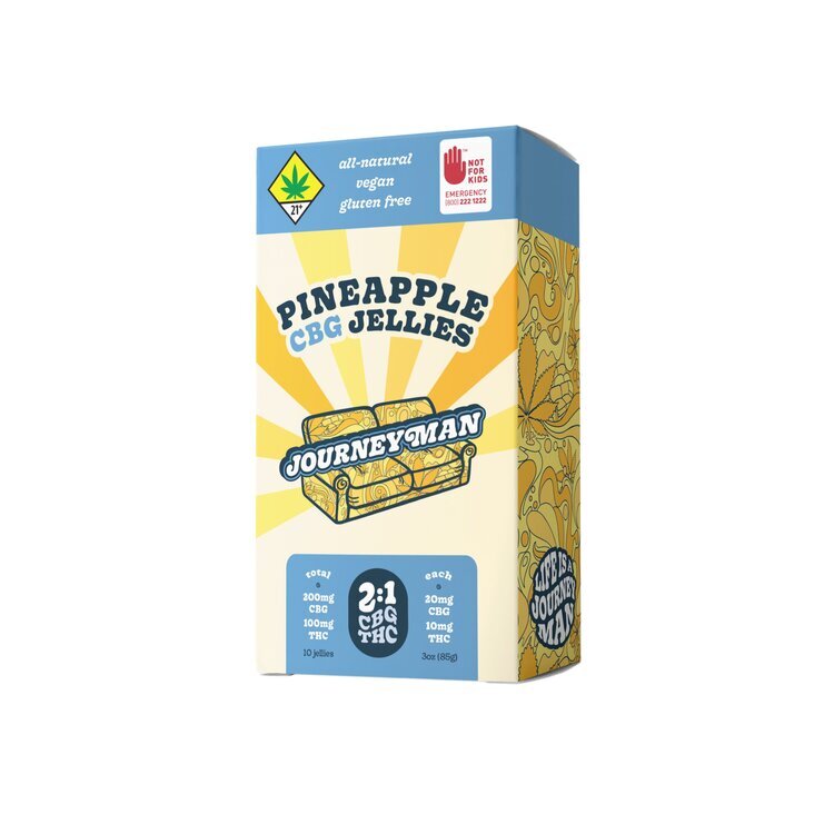 CBG 2:1 Pineapple Jellies - 300mg
