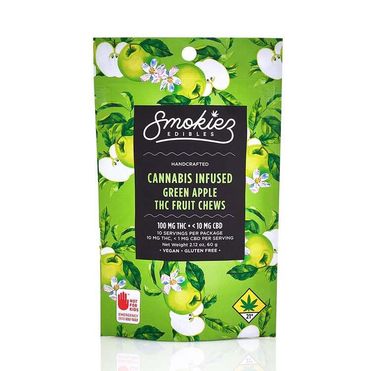 Hybrid Green Apple Fruit Chews - 100mg