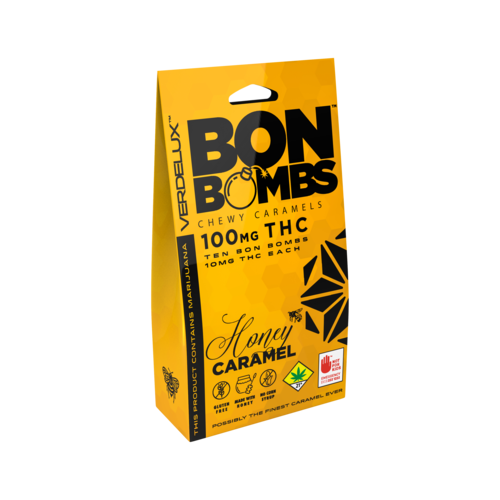 Bon Bombs Honey Caramel 100mg 10-pack