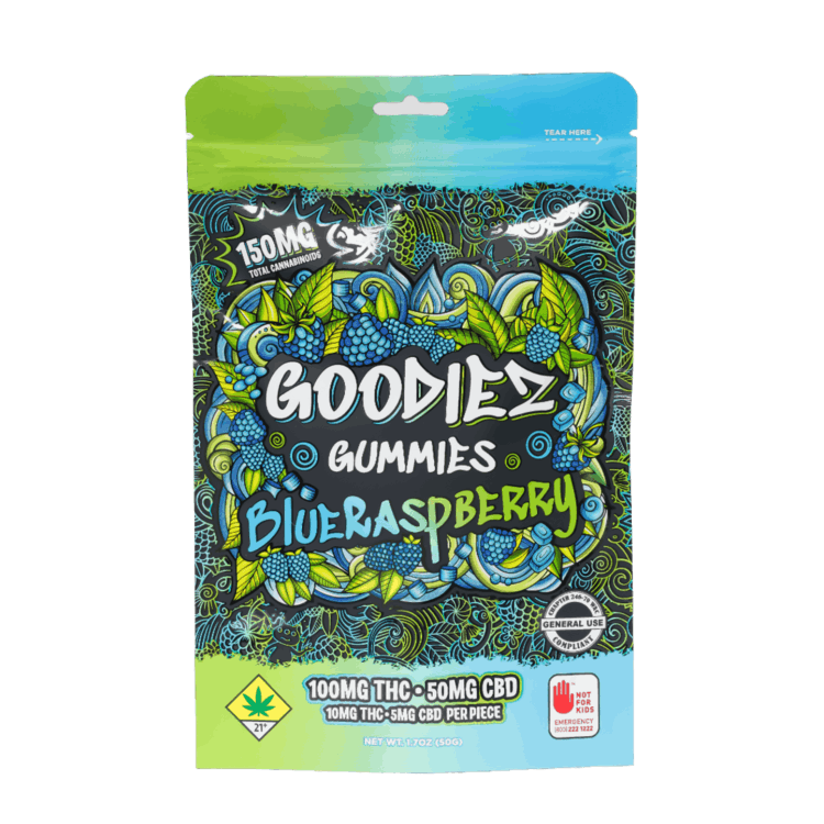 150mg Blue Raspberry Soft Candies