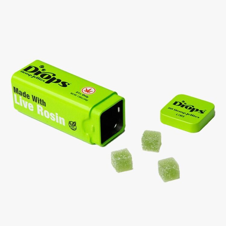 100mg Lime Soft Candies Live Rosin