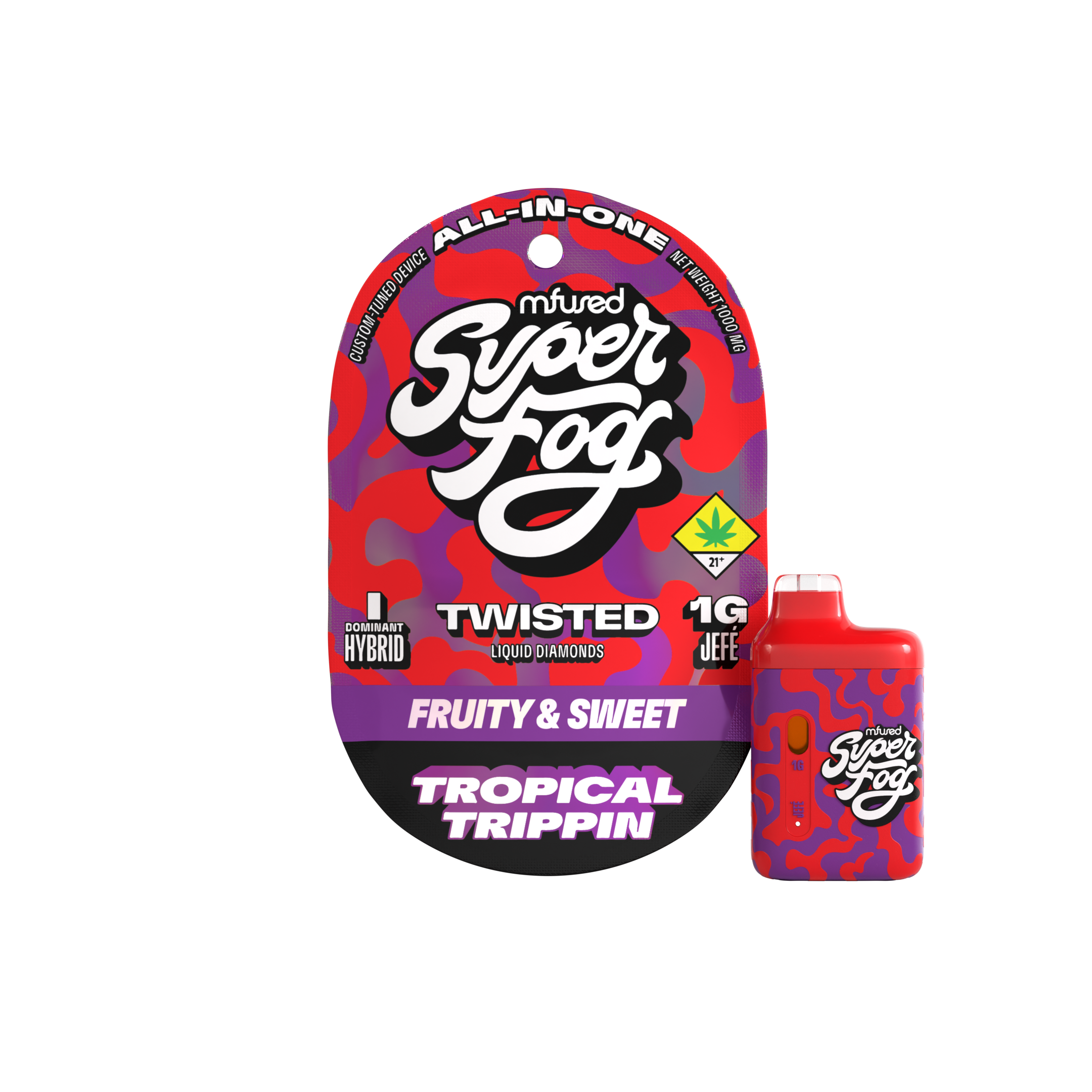 Tropical Trippin Super Fog Twisted Disposable | Mfused - 1g, Vapes