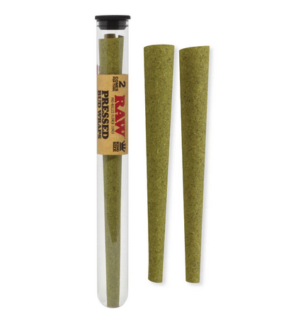 RAW PRESSED BUD WRAPS PRE ROLLED CONES 1 1/4 SIZE