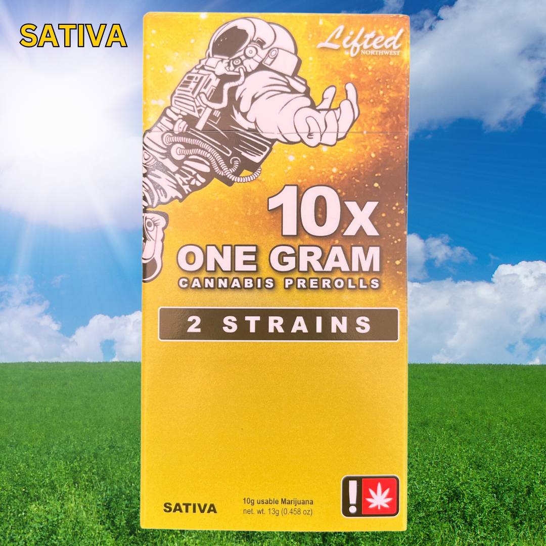 Lifted NW: pack LNW SATIVA 1gPR 10pk, strain options vary