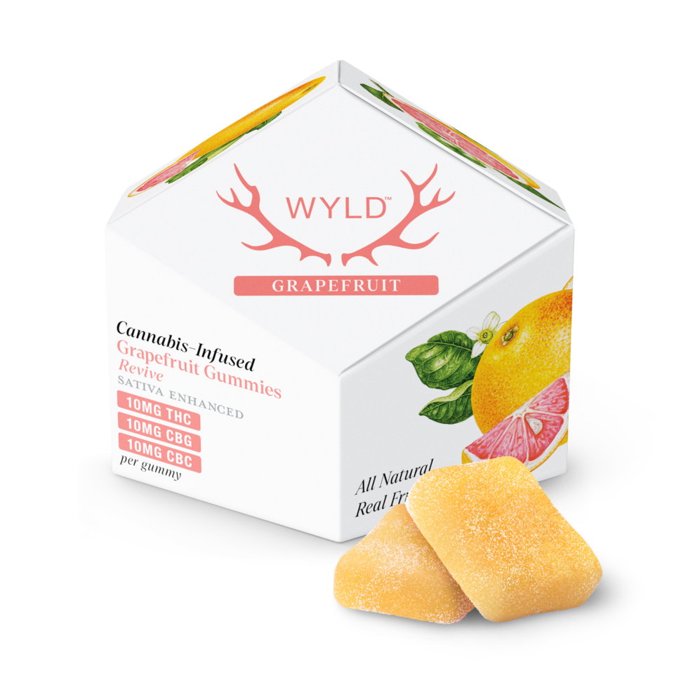 Wyld Gummies Grapefruit 1:1:1 THC:CBG:CBC + Sativa Enhanced 10pk