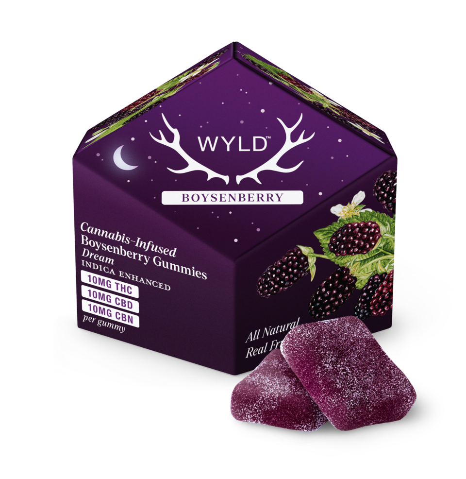 Wyld Gummies Boysenberry 1:1:1 THC:CBD:CBN 10pk