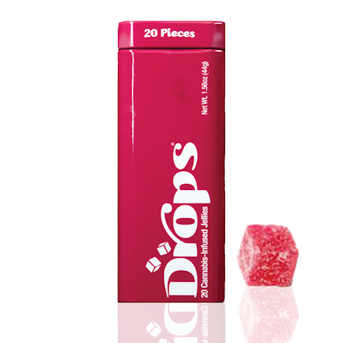 Leafwerx - Drops - THC:CBD Raspberry Rosy 100:50mg Rosin Gummies 20pk
