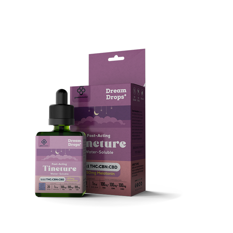 Green Revolution Tincture Dream Drops 1:1:1 THC:CBN:CBD