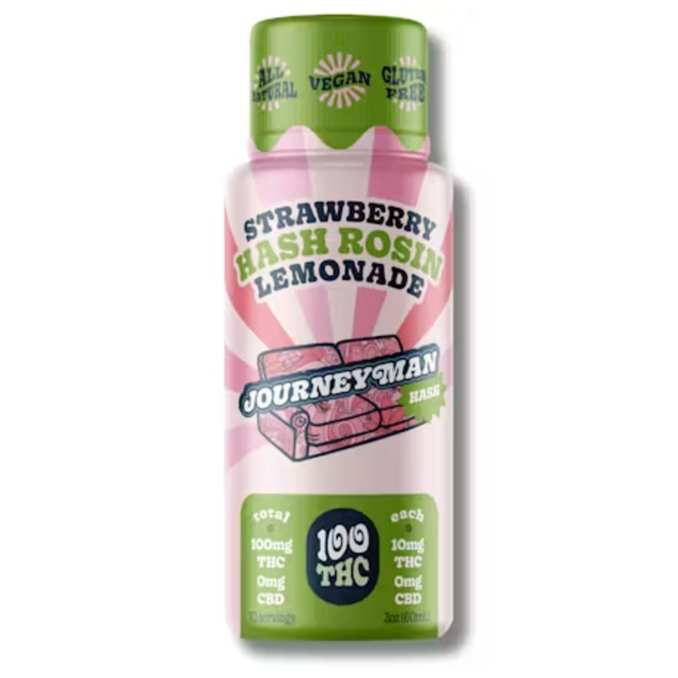 100mg Strawberry Lemonade Beverage Journeyman Hash Rosin