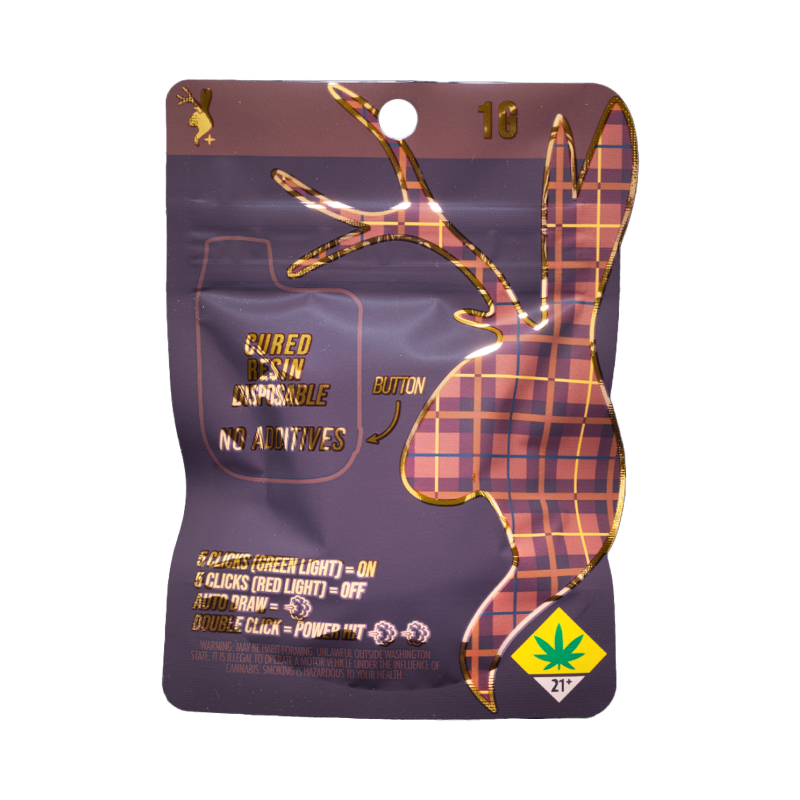 Scented Marker Cured Resin Disposable | Plaid Jacket - 1g, Vapes