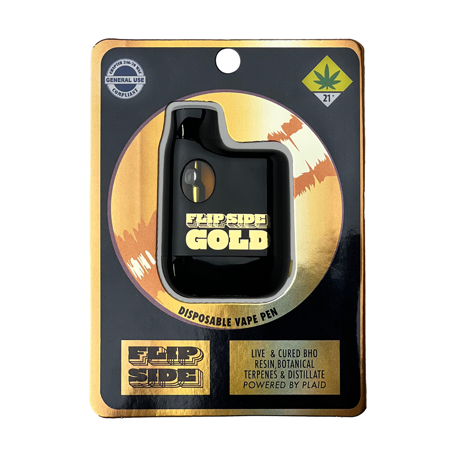 Blue Widow Gold Live Resin Disposable | Flipside - 1g, Vapes