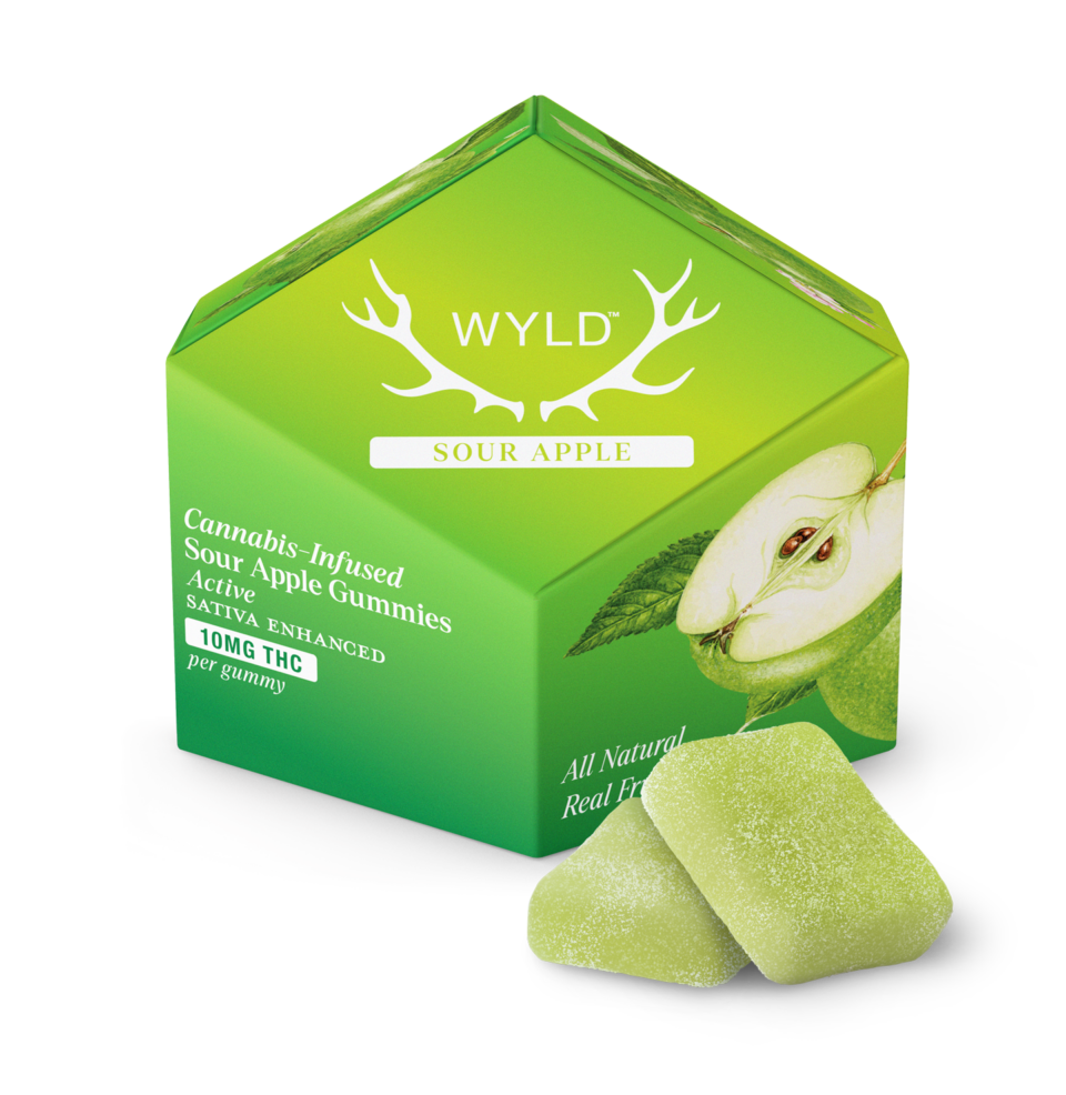 Wyld | Gummies | Sour Apple | 100mg/10pk