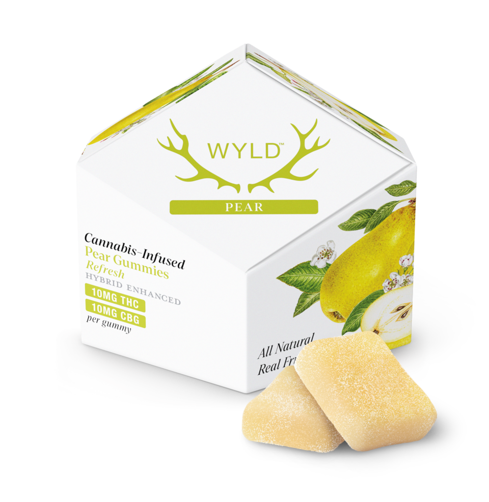 Wyld | Gummies | Pear 1:1 THC:CBG | 100mg/10pk