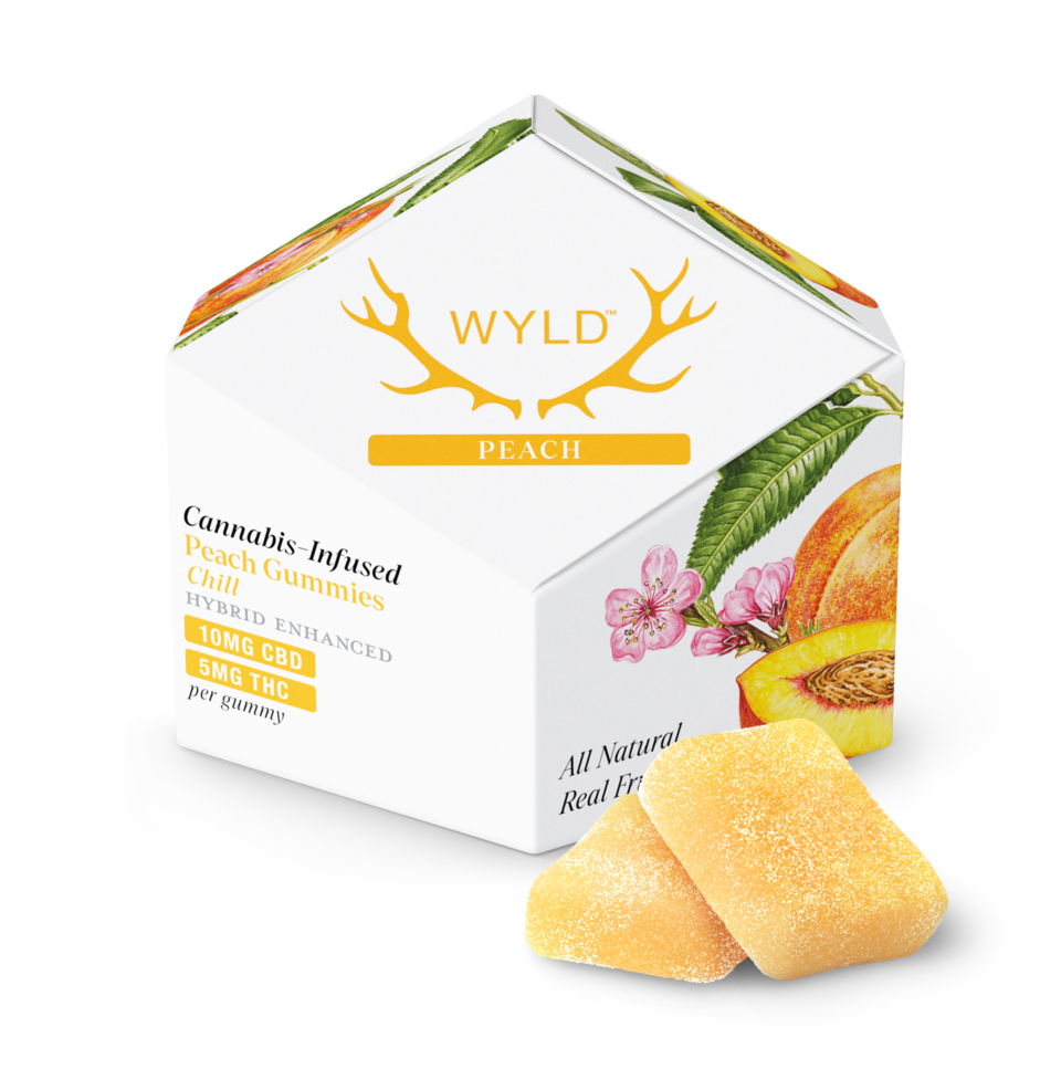 Wyld | Gummies | Peach 1:2 THC:CBD | 100mg/10pk