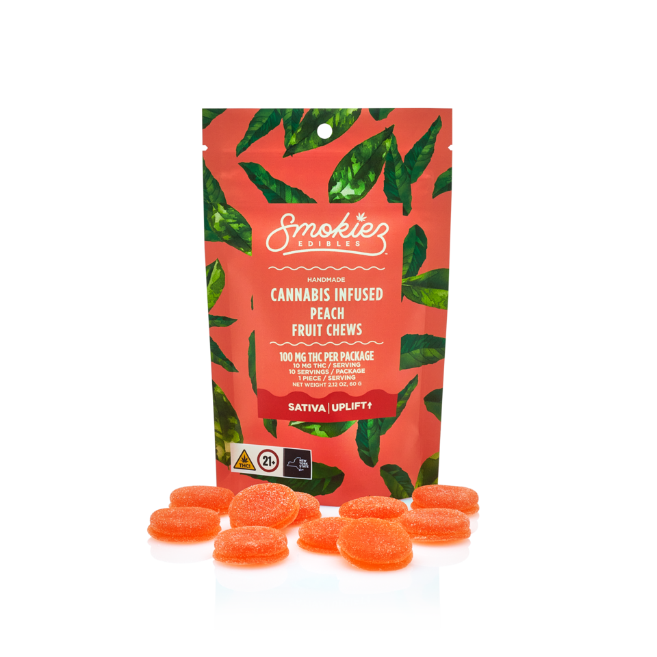 Smokiez | Gummies | Sweet Peach | 100mg/10pk