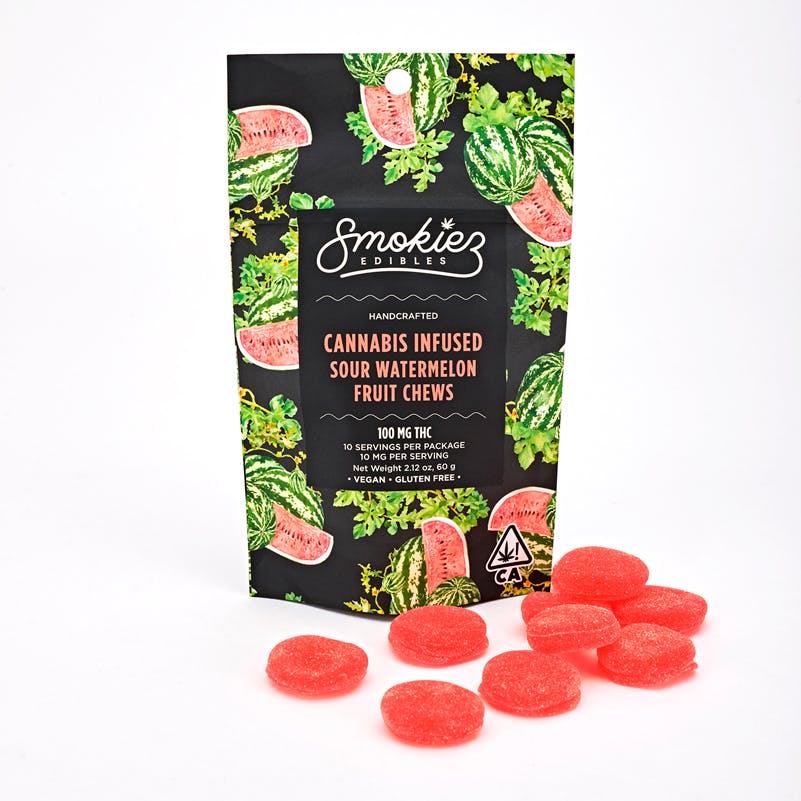 Smokiez | Gummies | Sour Watermelon | 100mg/10pk