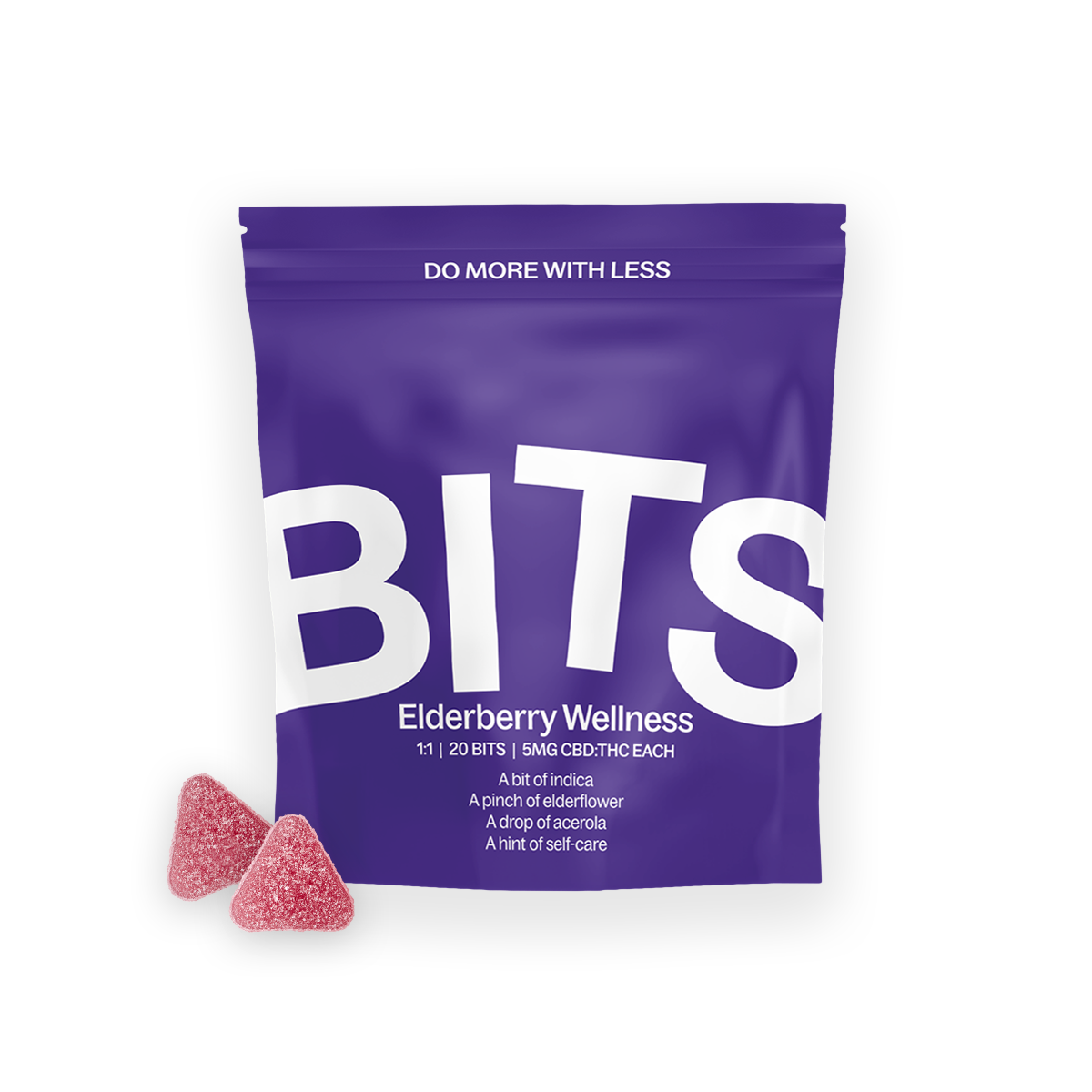 BITS | Gummies | Elderberry Wellness 1:1 THC:CBD (Self-Care) | 100mg/20pk