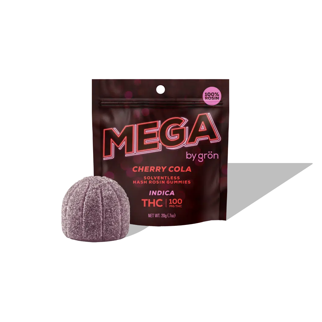 Mega by Gron | Gummies | Hash Rosin | Cherry Cola | 100mg/10pk