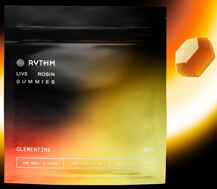 Rythm | Live Rosin Gummies | Clementine | 100mg/10pk