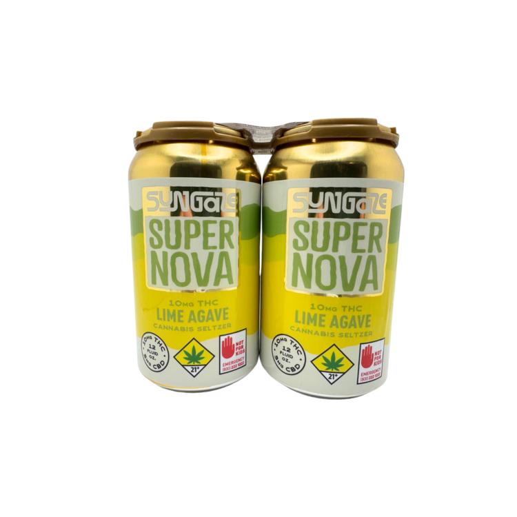 10mg THC : 5mg CBD 2pk Beverage Lime Agave Sungaze Supernova
