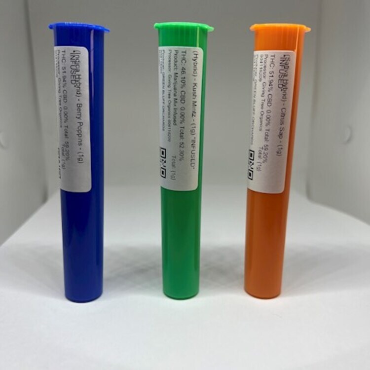 Colorful Tubes Infused Pre Roll