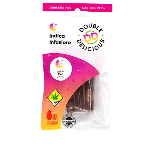 double delicious disposable vape Infusionz Indica RSO 300mg - Double Delicious