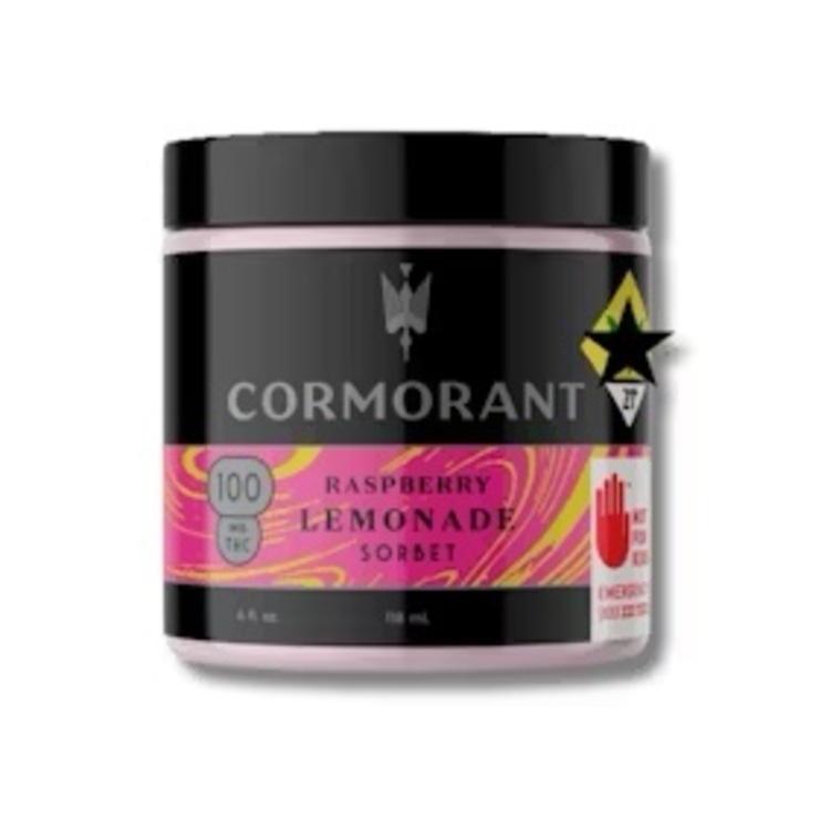 100mg Raspberry Lemonade Sorbet