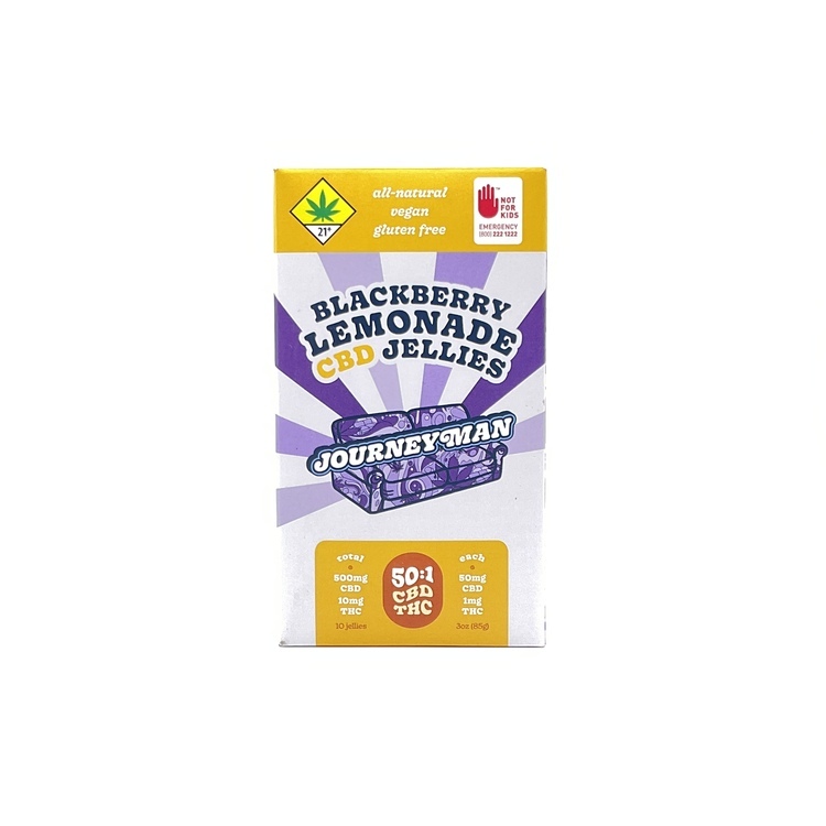 Journeyman: Fruit Jellies (500mg CBD / 10mg THC), Blackberry