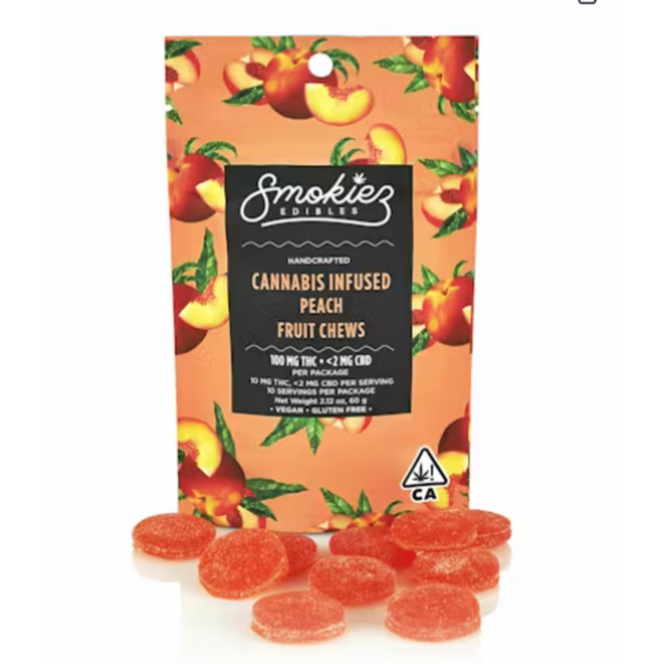 100mg Peach Soft Candies Sativa