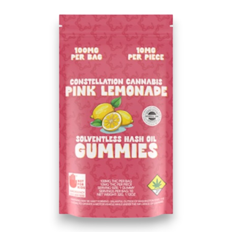 Pink Lemonade Hash Gummies 10pk