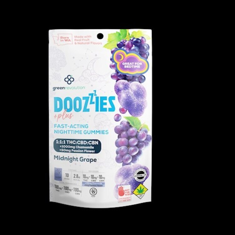 DOOZIES PLUS: MIDNIGHT GRAPE 1:1:1 - 10PK (EDIBLE)