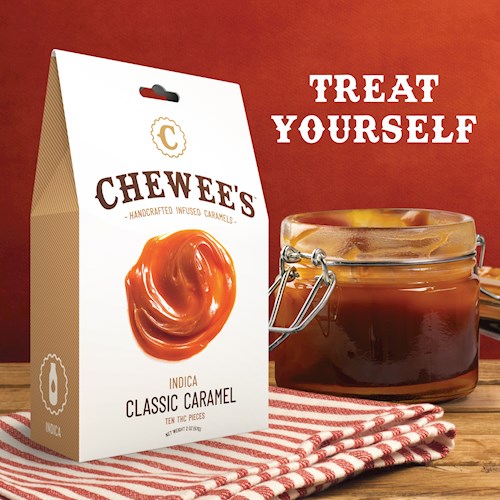 NCS Chewees - Original Caramel Sativa - 10 PK 100mg 2oz